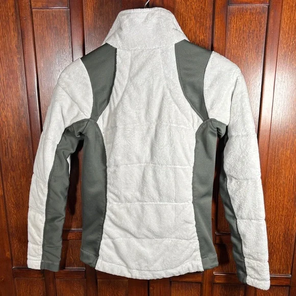 Columbia Omni-heat Women's White and Gray Fleece Jacket Size Small - Picture 5 of 7